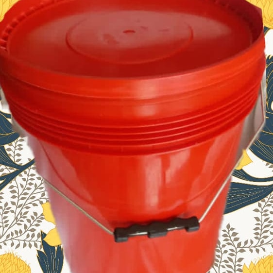 سطل استوک 20لیتری قرمز(بسته 10عددی) | تتیس پلاست
