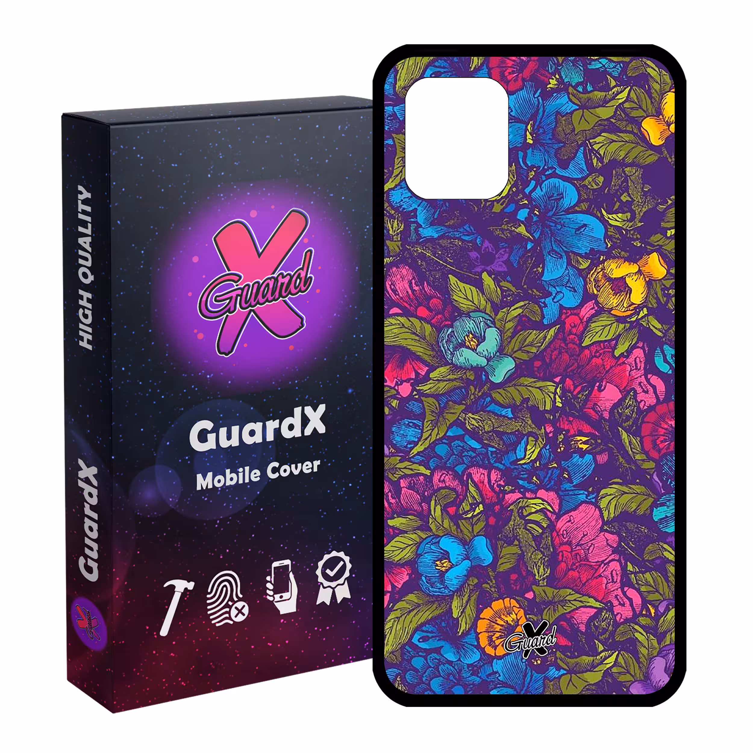 کاور گارد ایکس طرح Flower مدل Glass10224 مناسب برای گوشی موبایل سامسونگ Galaxy Note 10 Lite