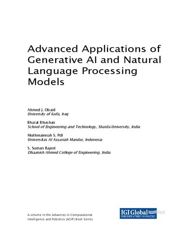 خرید و دانلود نسخه کامل کتاب Advanced Applications of Generative Ai and Natural Language Processing Models