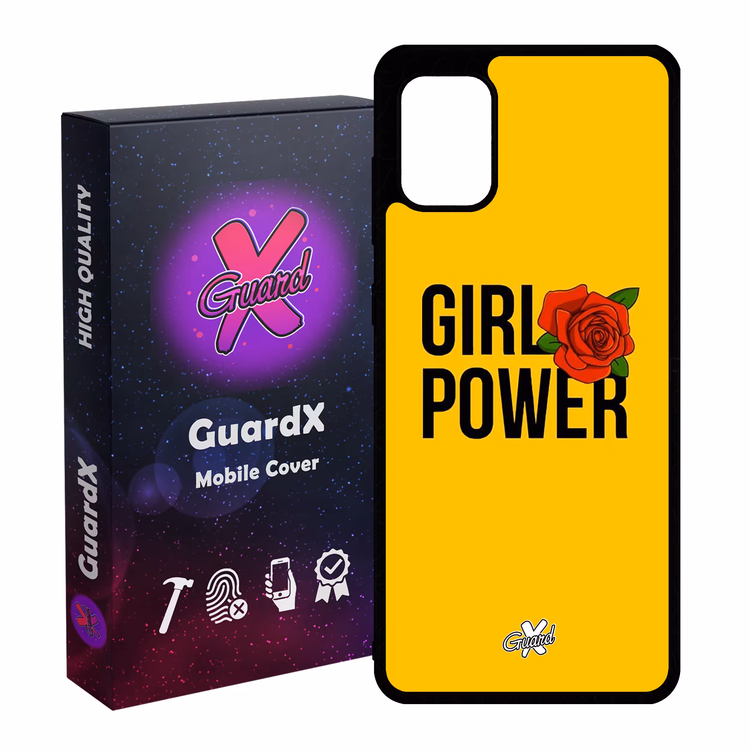 کاور گارد ایکس طرح Girl Power مدل Glass10037 مناسب برای گوشی موبایل سامسونگ Galaxy A51
