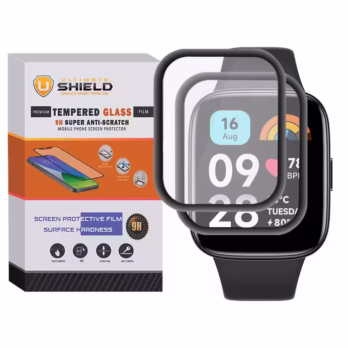 محافظ صفحه نمایش نانو آلتیمیت شیلد مدل Pmma-UL مناسب برای ساعت هوشمند شیائومی Redmi Watch 3 / Watch 3 Active بسته دو عددی | کالا برتری