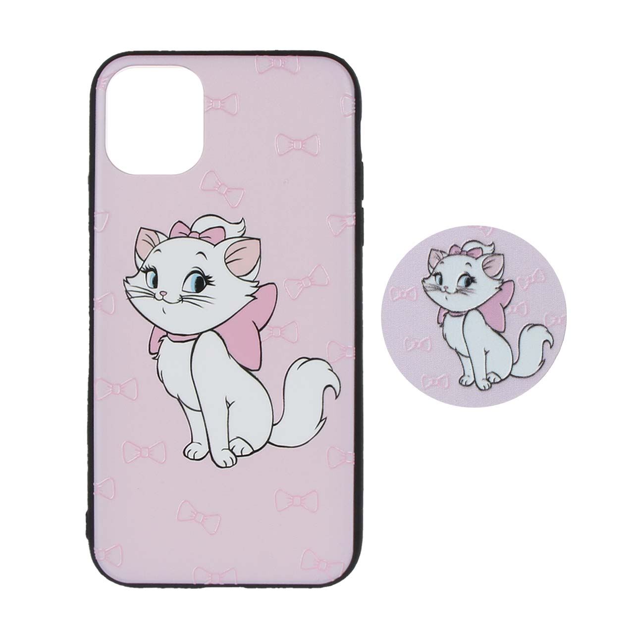 کاور مدل گربه مناسب برای گوشی موبایل اپل iPhone 11 به همراه پایه نگهدارنده