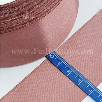 روبان 40 ساتن کالباسی مات تیره