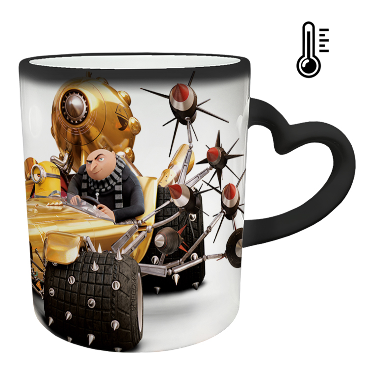 ماگ حرارتی مدل دسته قلبی طرح مینیون کد 25