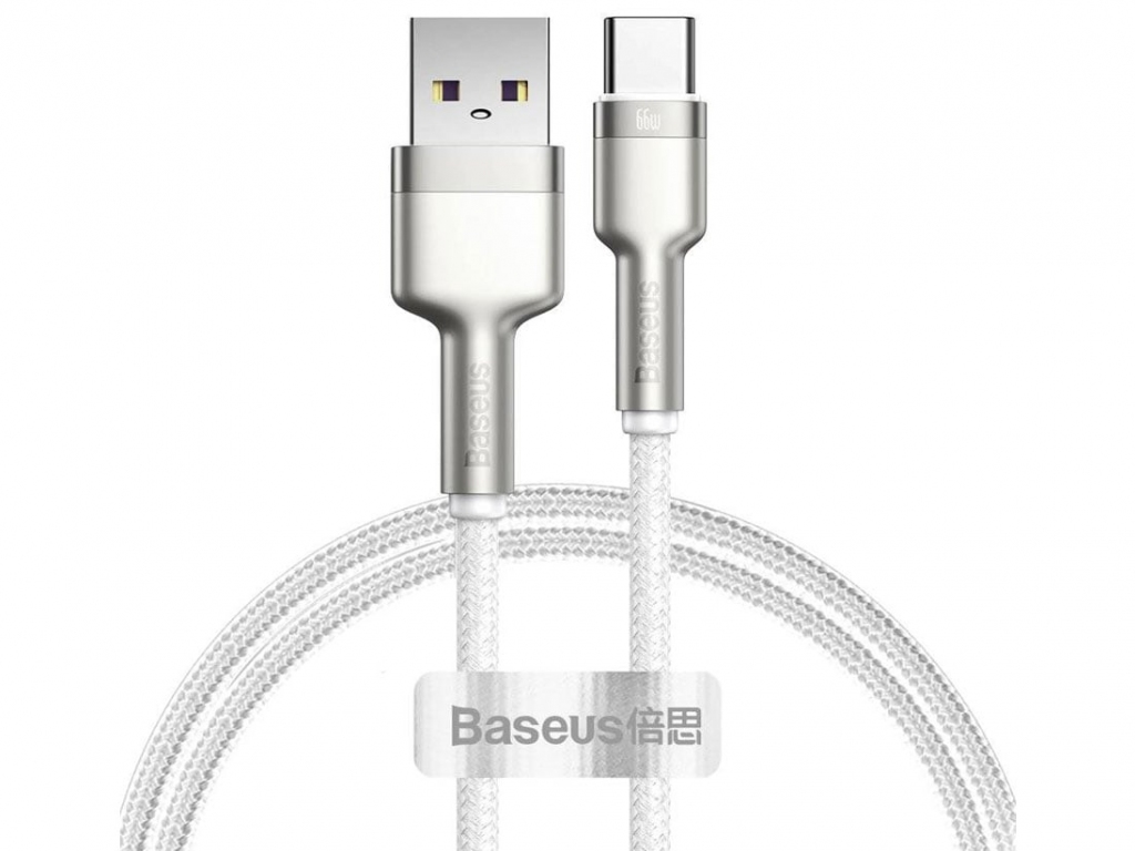 کابل تایپ سی شارژر سریع هوآوی 66 وات بیسوس Baseus Cafule Series Metal Data Cable USB to Type-C 1m CAKF000101