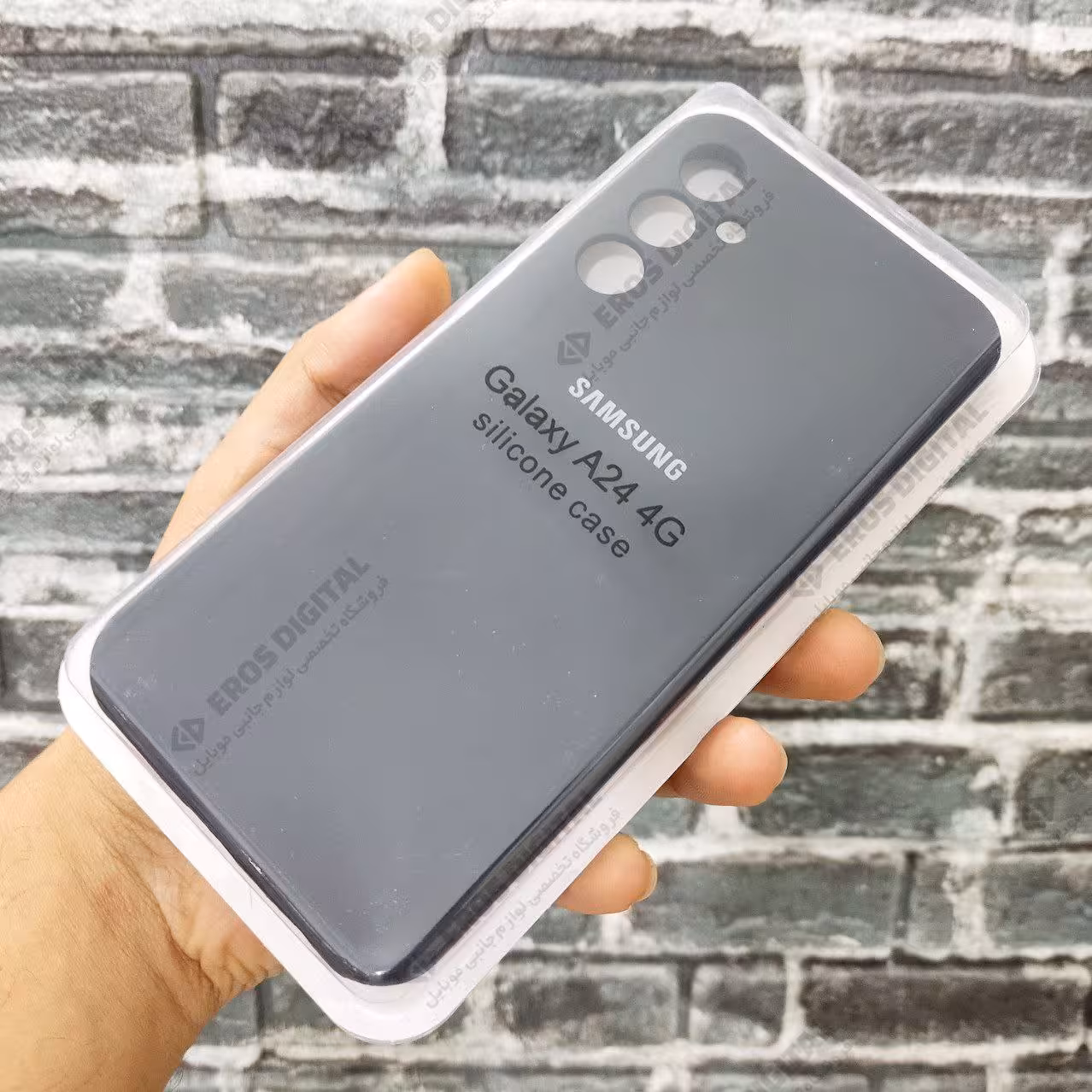 قاب سیلیکونی Samsung Galaxy A24 (سیلیکون اصل) - مشکی