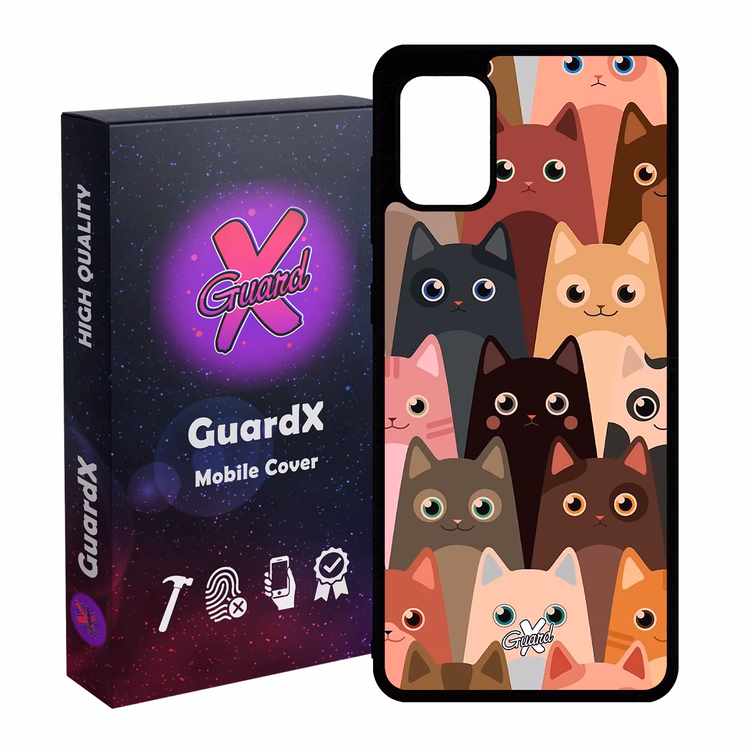 کاور گارد ایکس طرح Cat مدل Glass10067 مناسب برای گوشی موبایل سامسونگ Galaxy A31