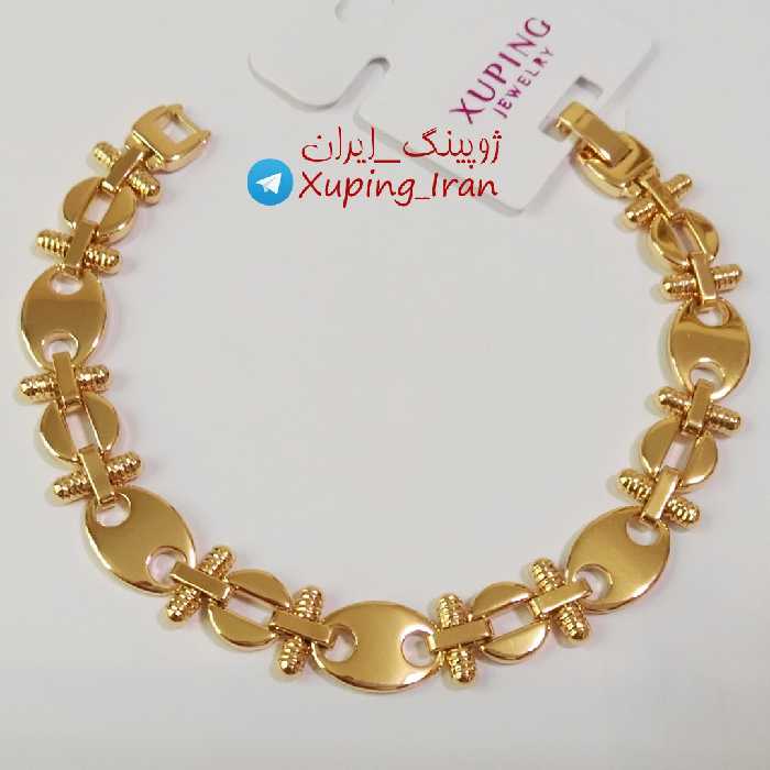 دستبند ژوپینگ طرح طلا پهن مارک Xuping طلایی