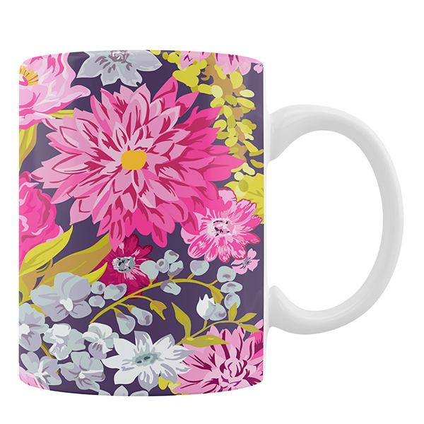 ماگ مدل گلهای صورتی