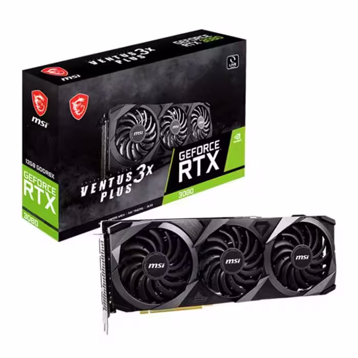 کارت گرافیک ام اس آی GeForce RTX 3080 VENTUS 3X 12G LHR