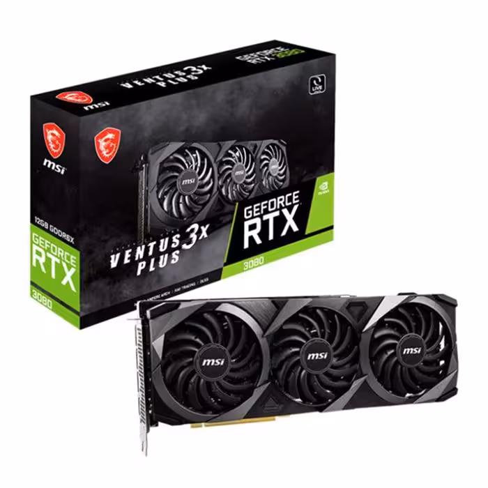 کارت گرافیک ام اس آی GeForce RTX 3080 VENTUS 3X 12G LHR
