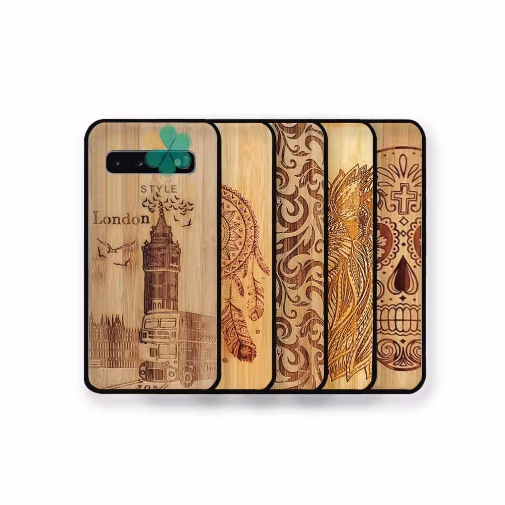 قاب گوشی سامسونگ Samsung Galaxy S10 طرح چوب Bomboo