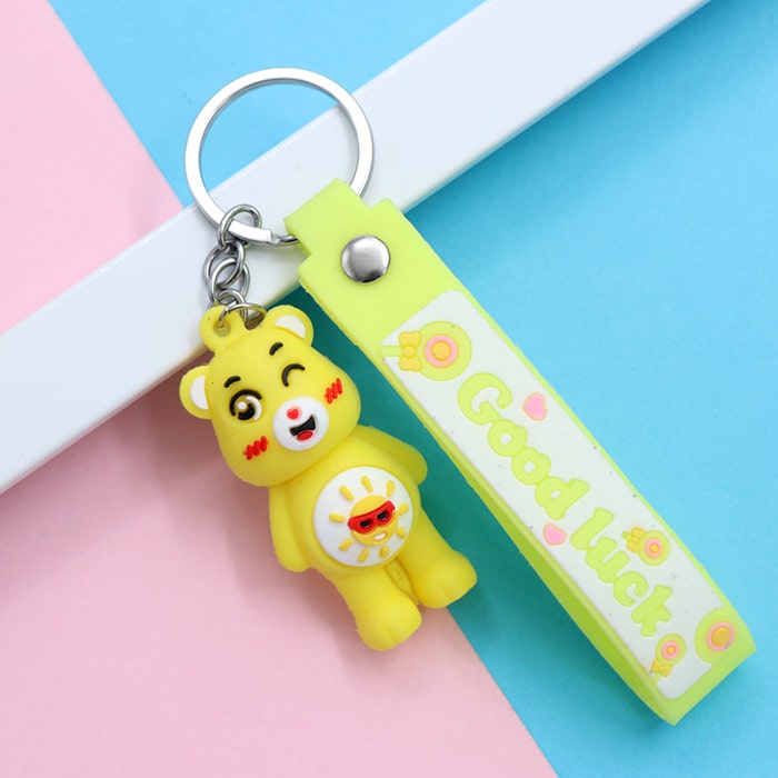 جاکلیدی آویز کیف سیلیکونی خرس زرد 32774