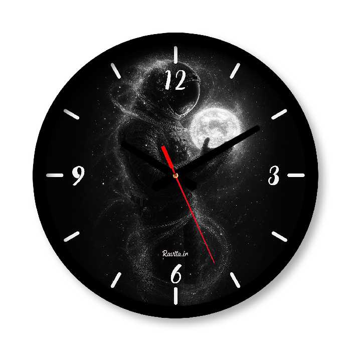 ساعت دیواری بزرگ راویتا طرح فضانورد کد 3651