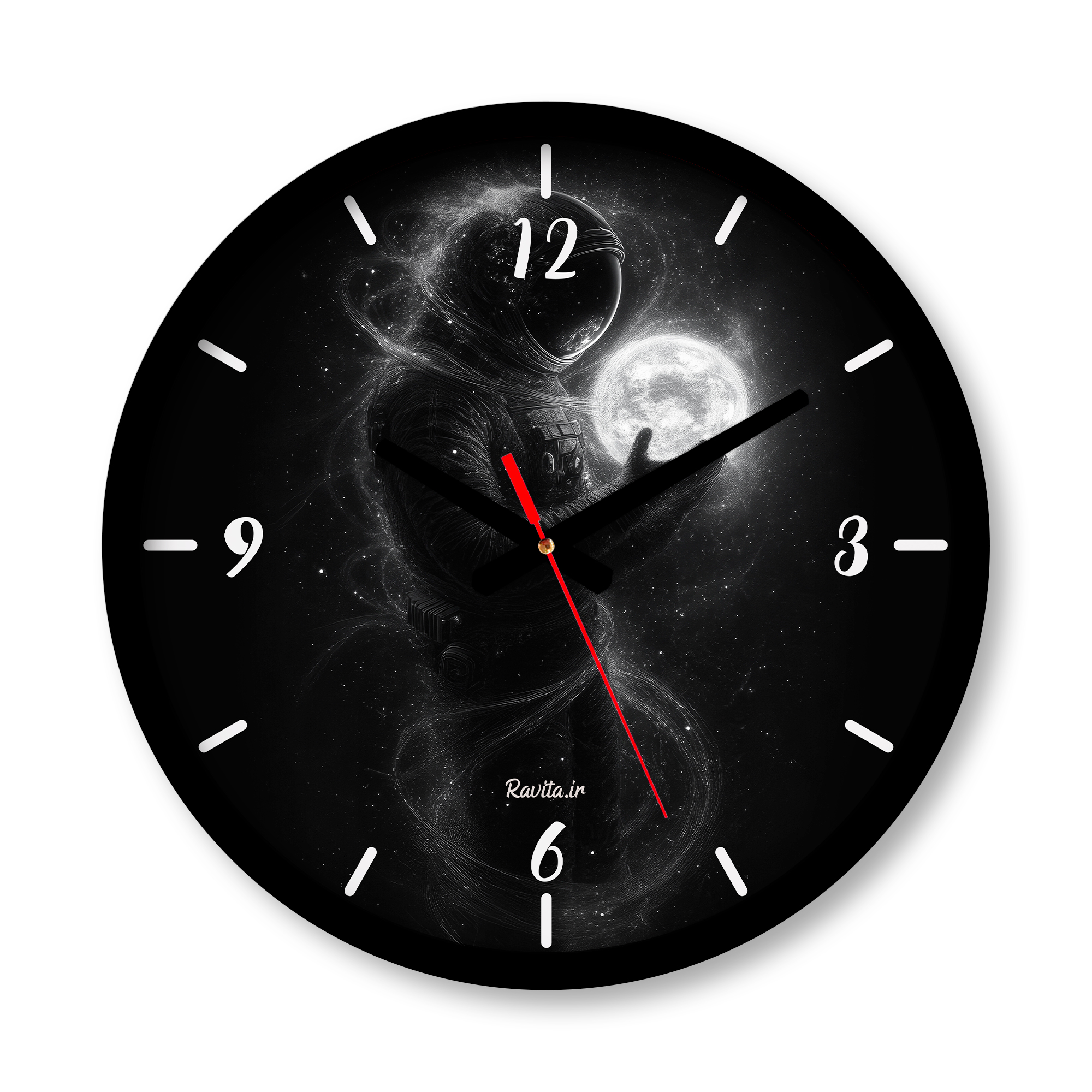 ساعت دیواری بزرگ راویتا طرح فضانورد کد 3651