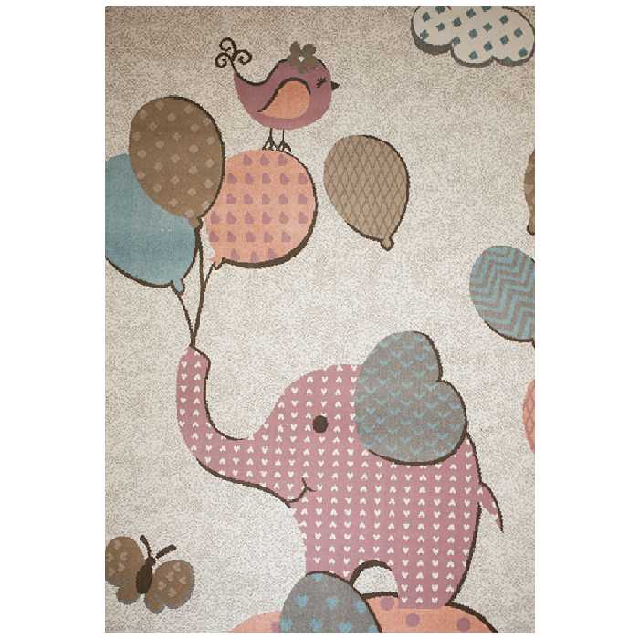 فرش ماشینی افرند طرح کودک مدل فیل کوچولو کد 144