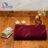 حوله استخری طرح سورپرایز رنگ زرشکی
