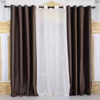 پرده طرح مخمل و حریر کد MH 01 سایز 140×280 سانتی متر