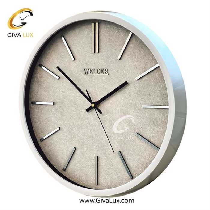 ساعت دیواری اورجینال ولدر PVC سفید| کد رفرنس 600