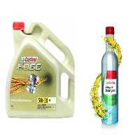 روغن و مکمل موتور EDGE 5W 30 M 4 لیتر مورخ 2022 شامپو 300 میل کاسترول اورجینال Castrol