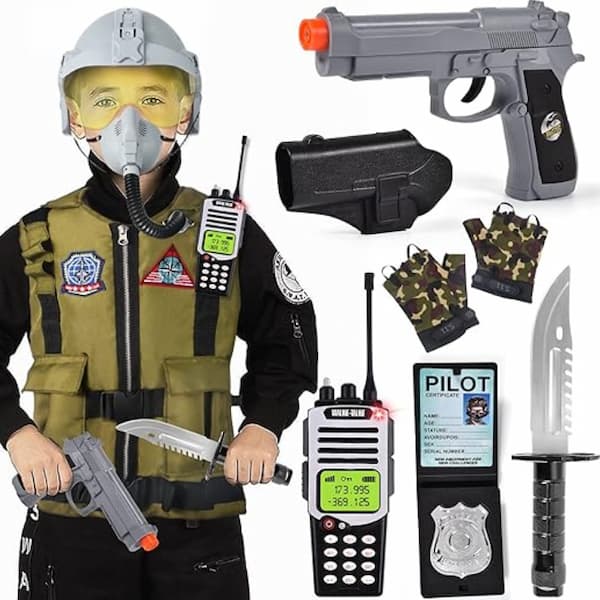 ست لباس خلبانی با لوازم A012