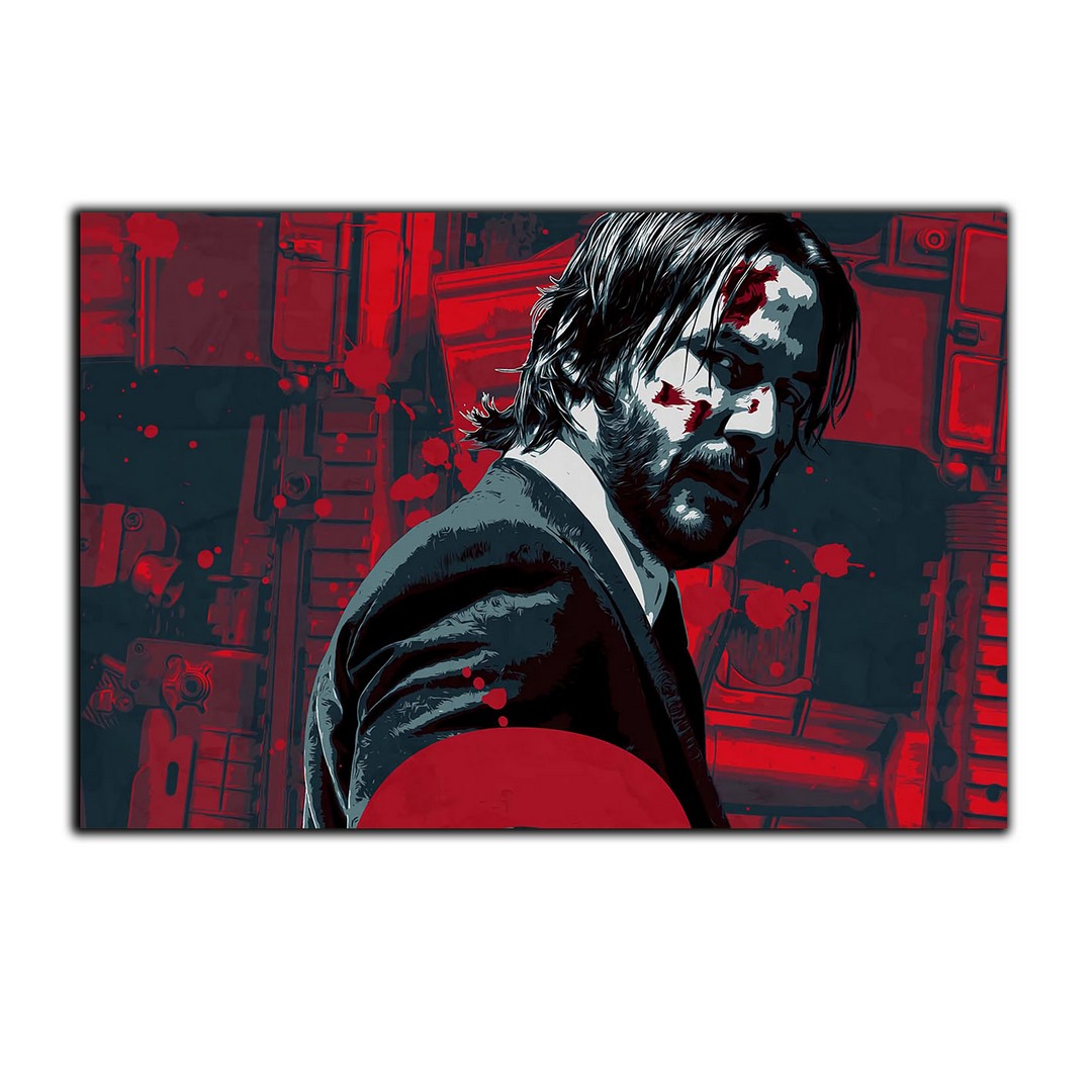 تابلو شاسی بکلیت طرح سینمای هالیوود جان ویک کیانو ریوز مدل SH-S4107