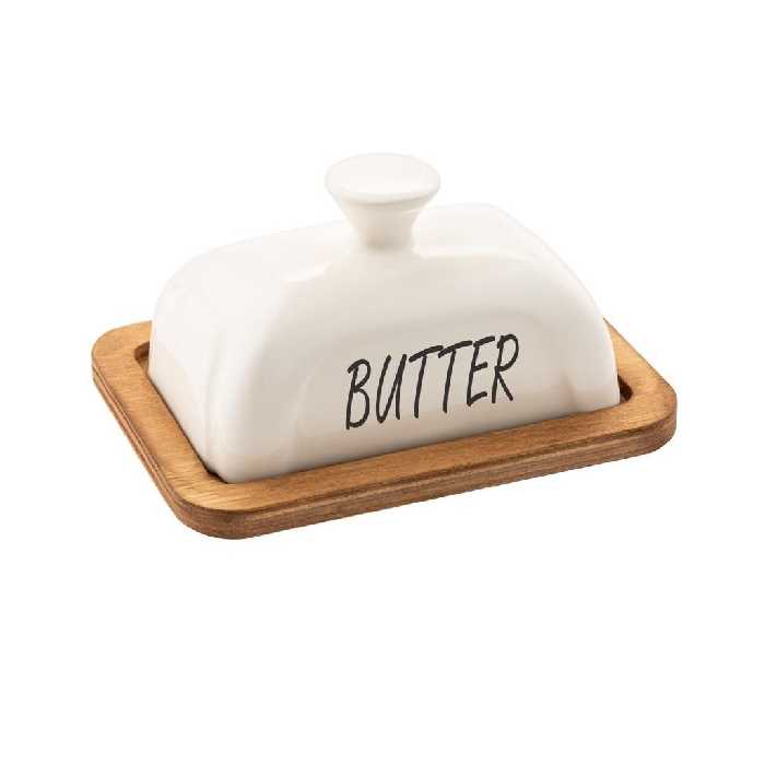 کره خوری سرامیکی همراه بازیره چوبی کیفیت عالی (تک جعبه)