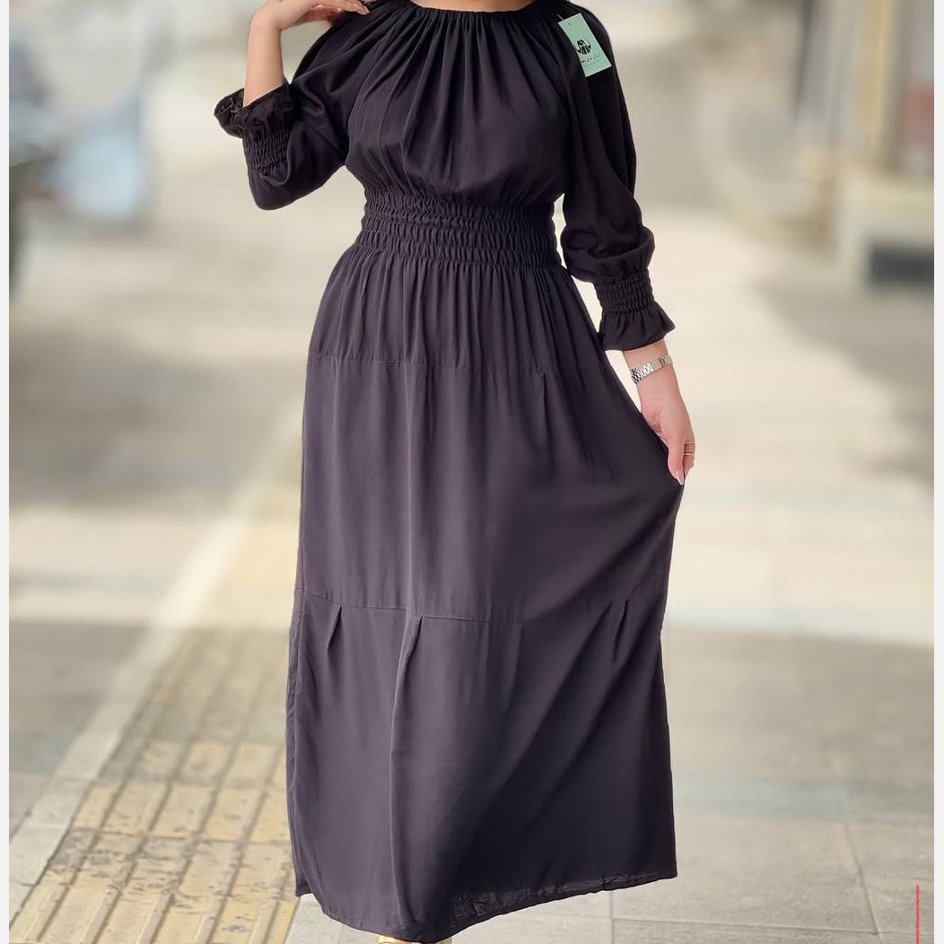 پیراهن ساحلی زنانه . پیراهن بلند . ساحلی ساده