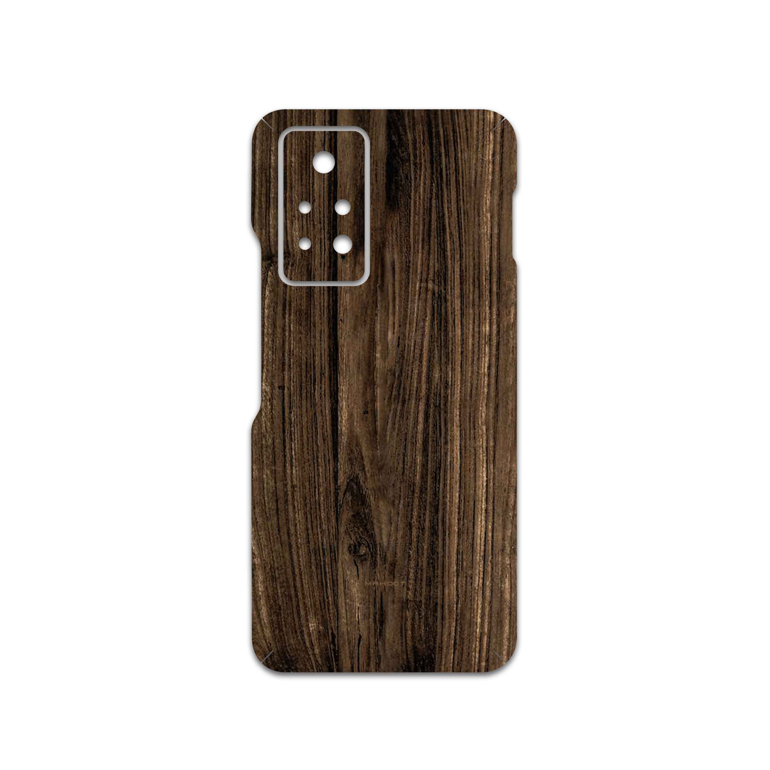 برچسب پوششی ماهوت مدل Dark-Walnut-Wood مناسب برای گوشی موبایل اینفینیکس Note 11 Pro