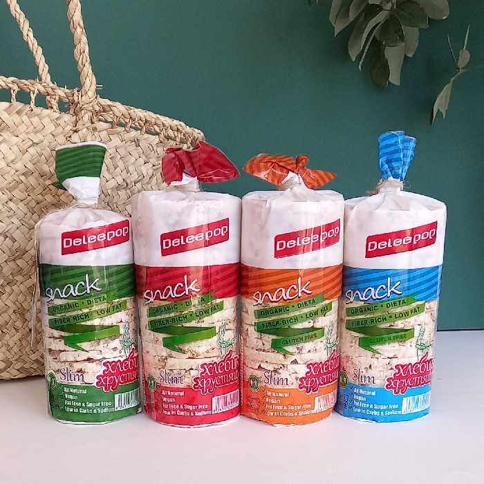 رایس کیک(4بسته) ساده ،سبزیجات، 12 غله  و دانه های مغذی