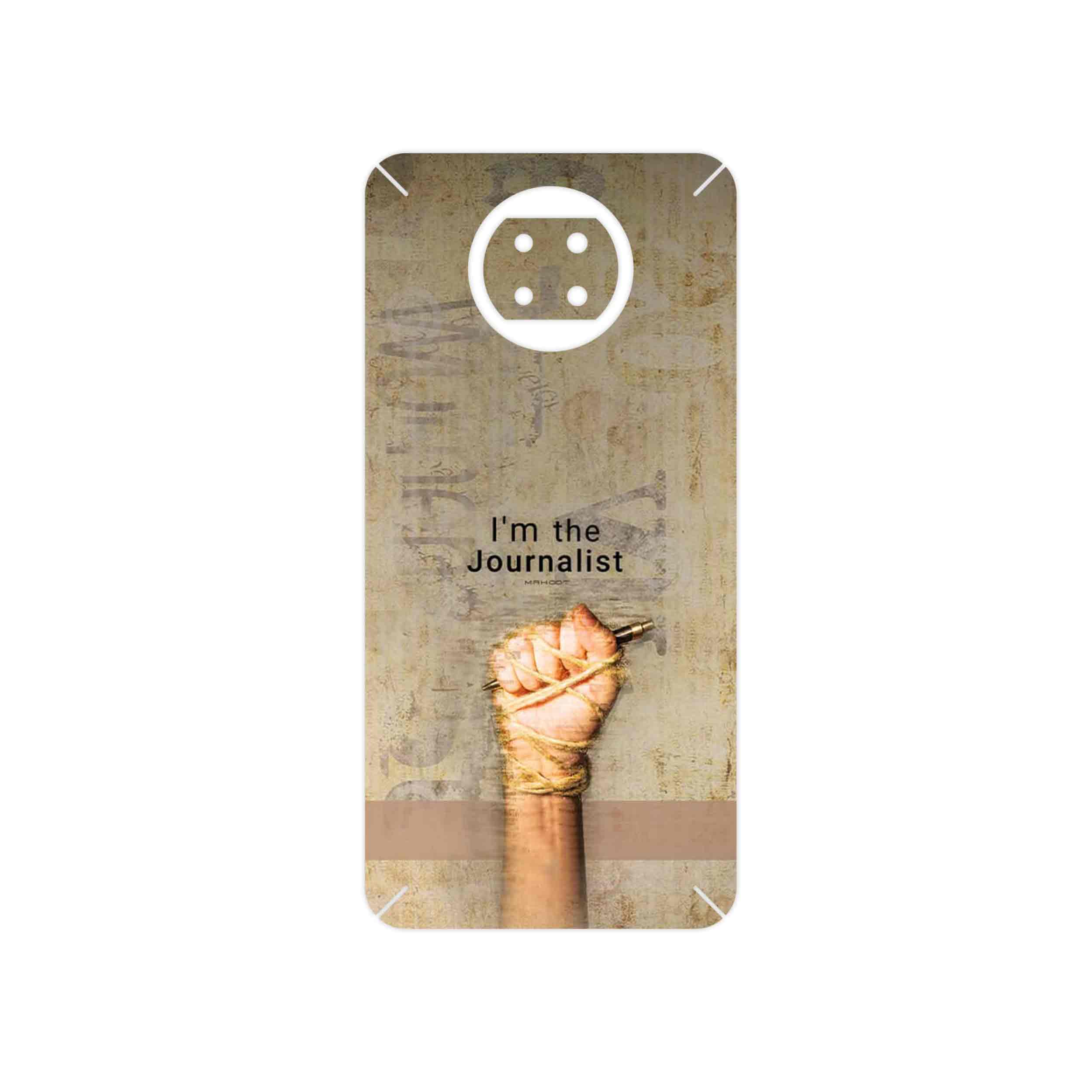 برچسب پوششی ماهوت مدل Journalist مناسب برای گوشی موبایل شیائومی Redmi Note 9T