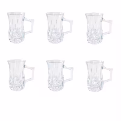 ست استکان چای خوری کد 491 بسته 6 عددی