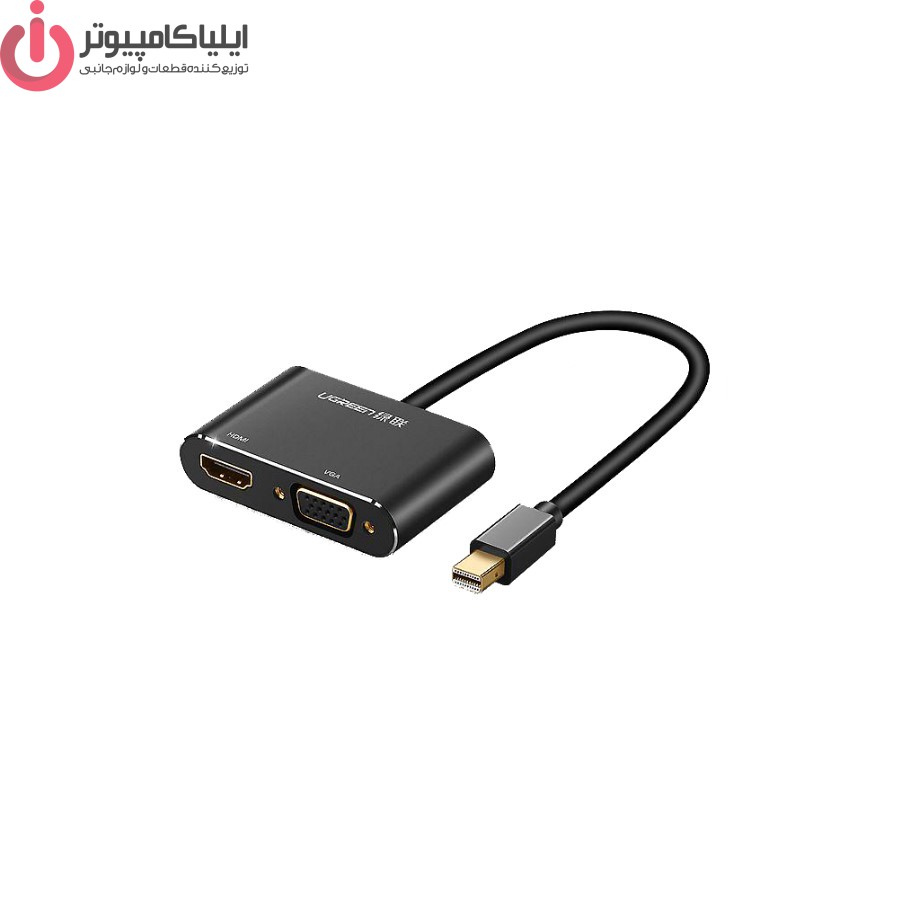 مبدل mini Display به HDMI و VGA مدل UGREEN MD115-20422