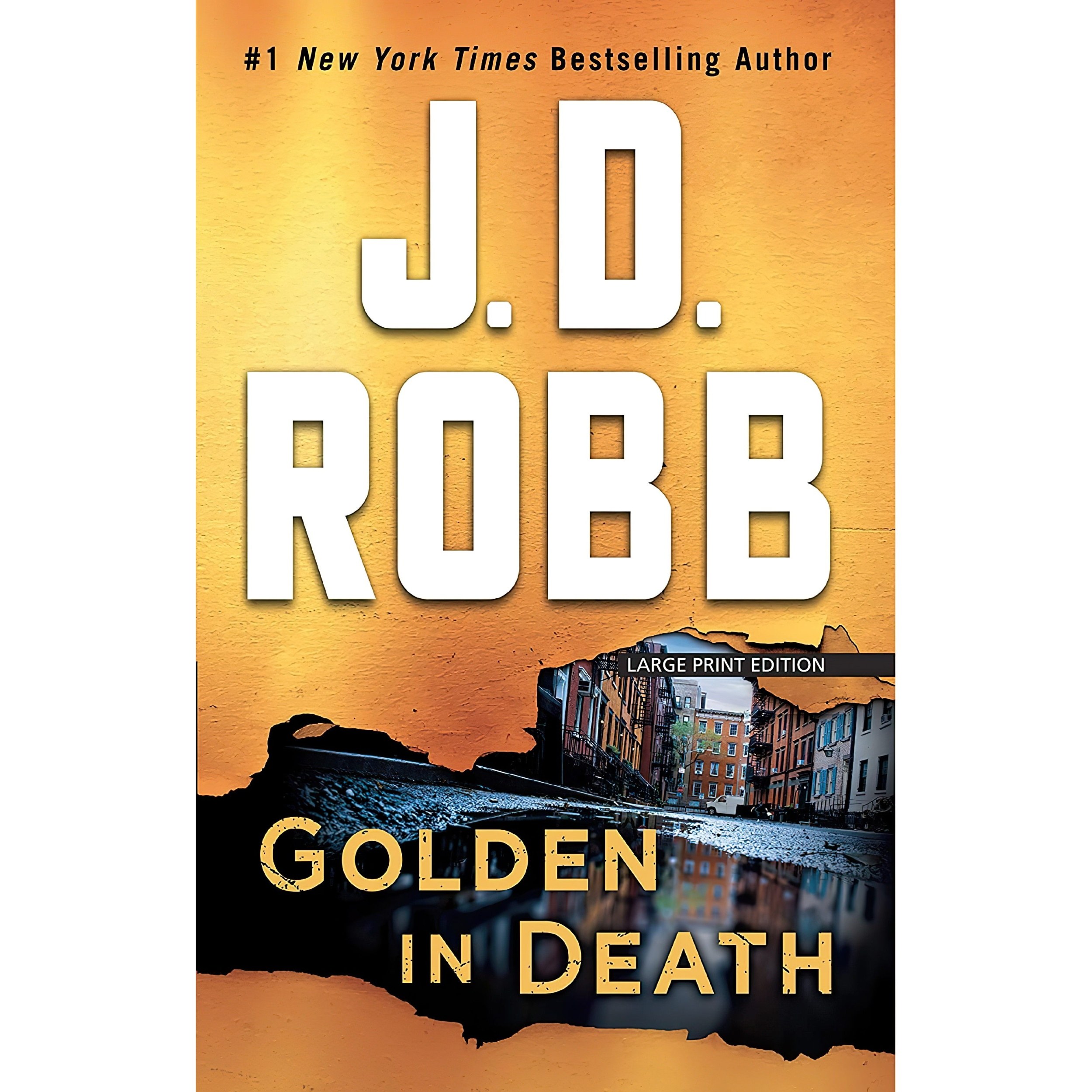 کتاب زبان اصلی Golden in Death In Death اثر JD Robb انتشارات Large Print Press