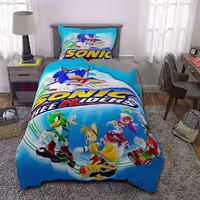 سرویس خواب راشا طرح Sonic یک نفره 3 تکه