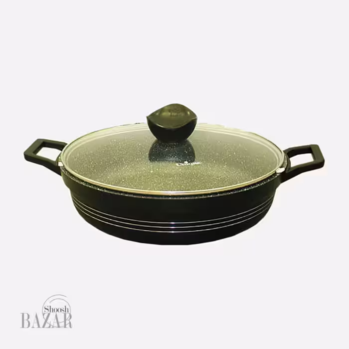 تابه دو دسته کف گرانیت سایز 28 یونیک کد 7815