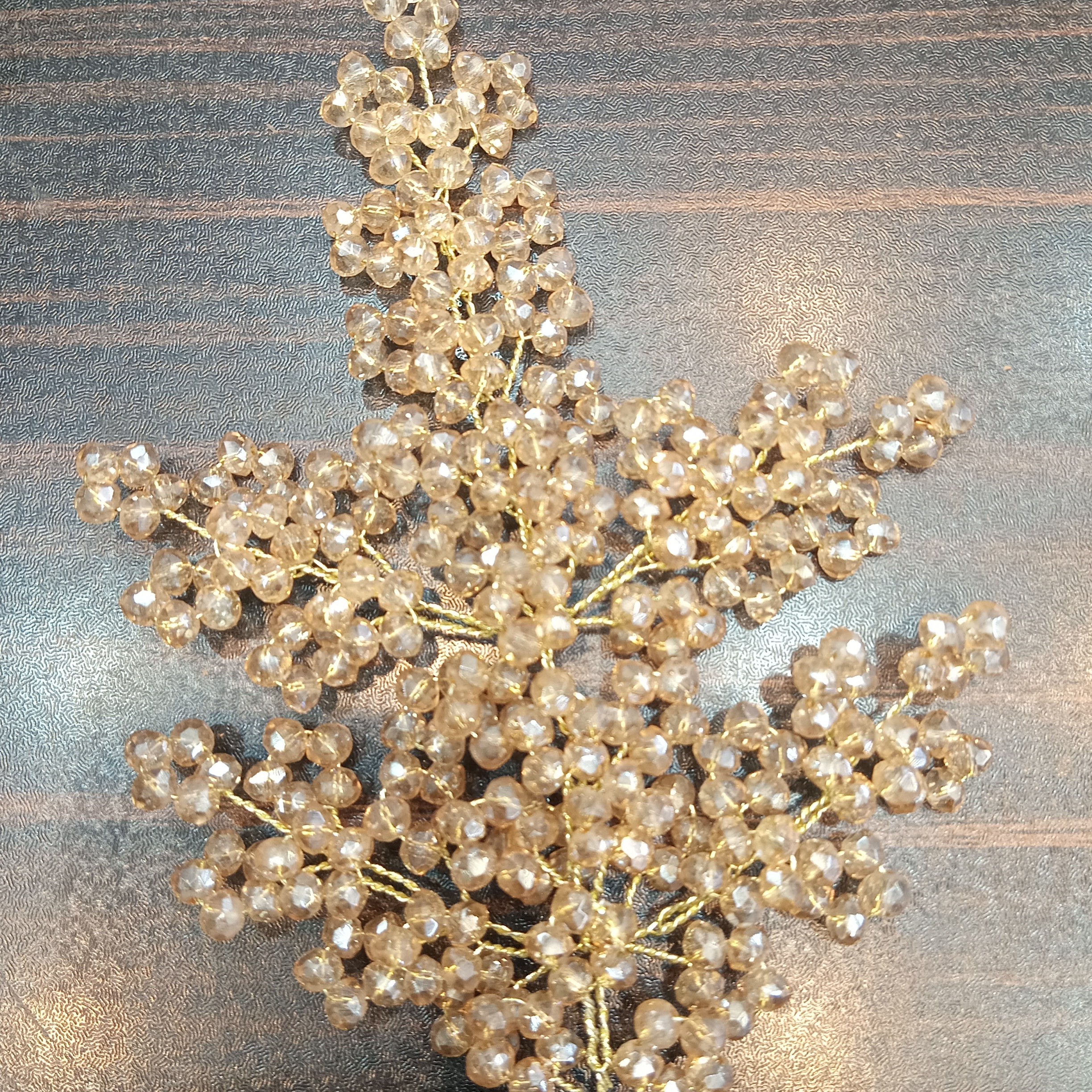 ریسه شامپاینی برگ کریستالی 