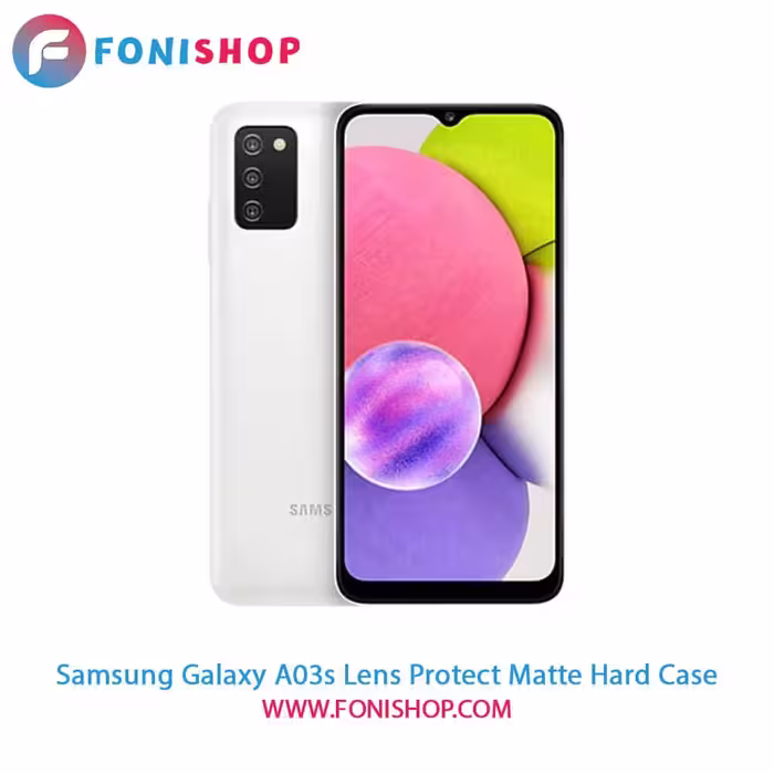 قاب ، کاور پشت مات محافظ لنزدار سامسونگ Samsung Galaxy A03s
