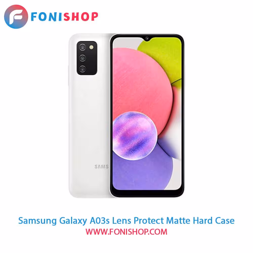 قاب ، کاور پشت مات محافظ لنزدار سامسونگ Samsung Galaxy A03s