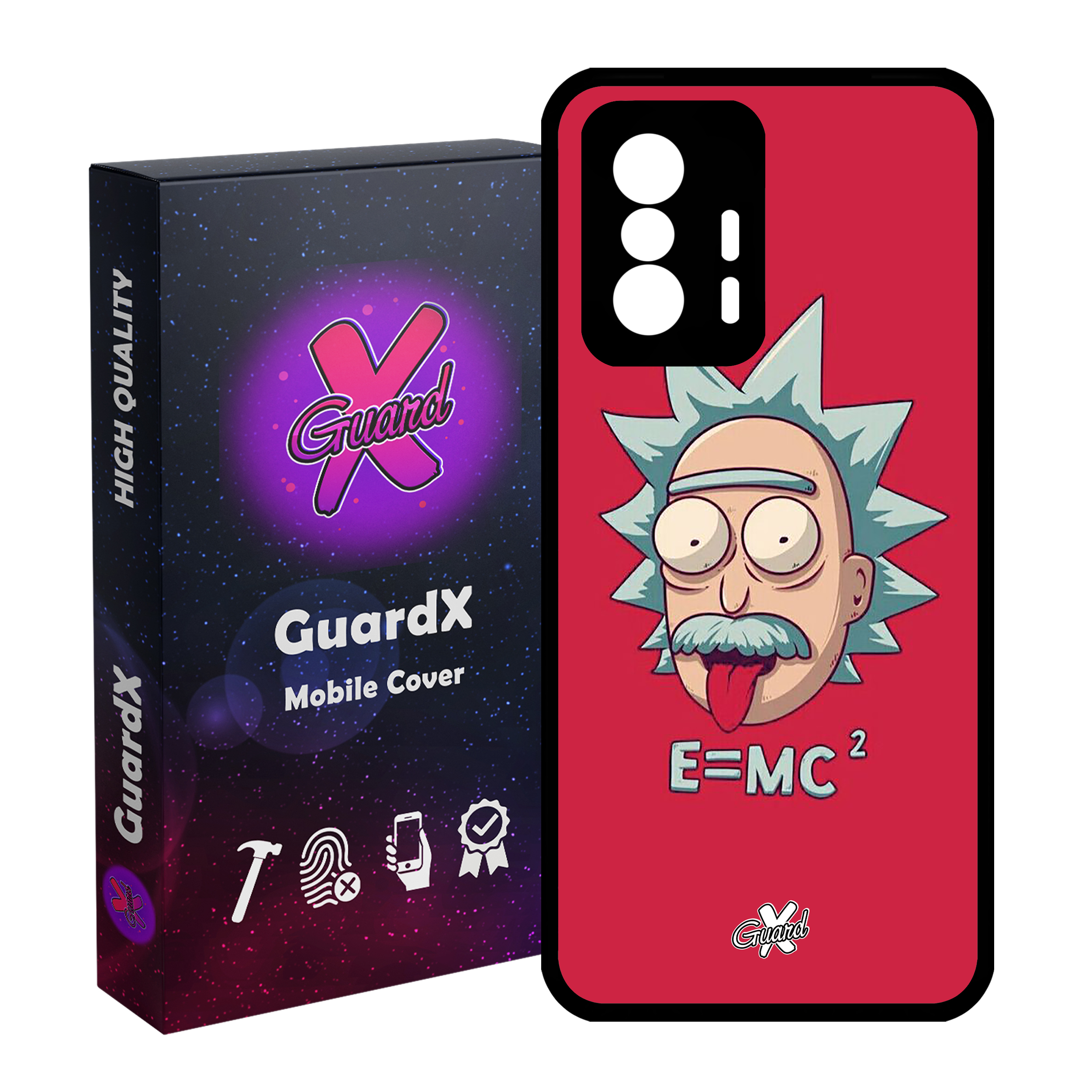 کاور گارد ایکس طرح Rick and Morty مدل Glass10046 مناسب برای گوشی موبایل شیائومی 11T Pro / 11T