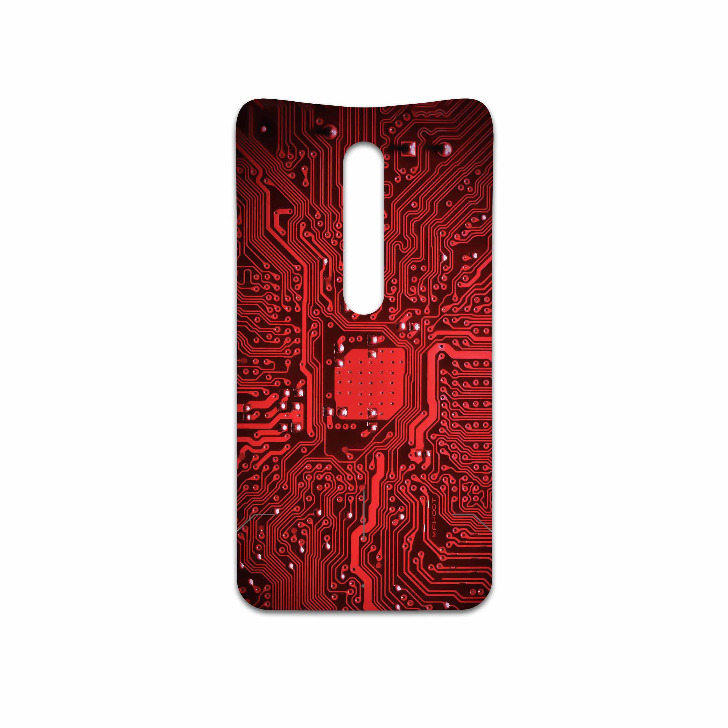 برچسب پوششی ماهوت مدل Red Printed Circuit Board مناسب برای گوشی موبایل موتورولا Moto X Style