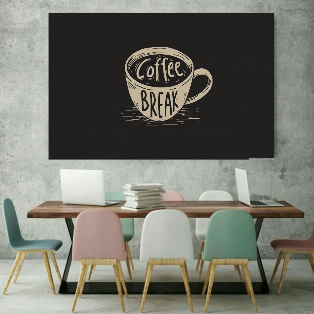 تابلو بوم طرح قهوه مدل فنجان قهوه caffee کد SDB667