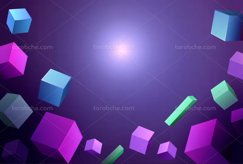 وکتور بک گراند مکعبی | گرافیک با طعم تربچه