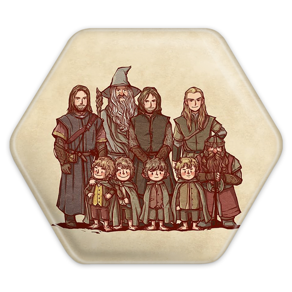 پیکسل خندالو طرح ارباب حلقه ها مدل شش ضلعی کد 4756