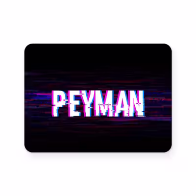 برچسب تاچ پد دسته بازی پلی استیشن 4 ونسونی طرح PEYMAN