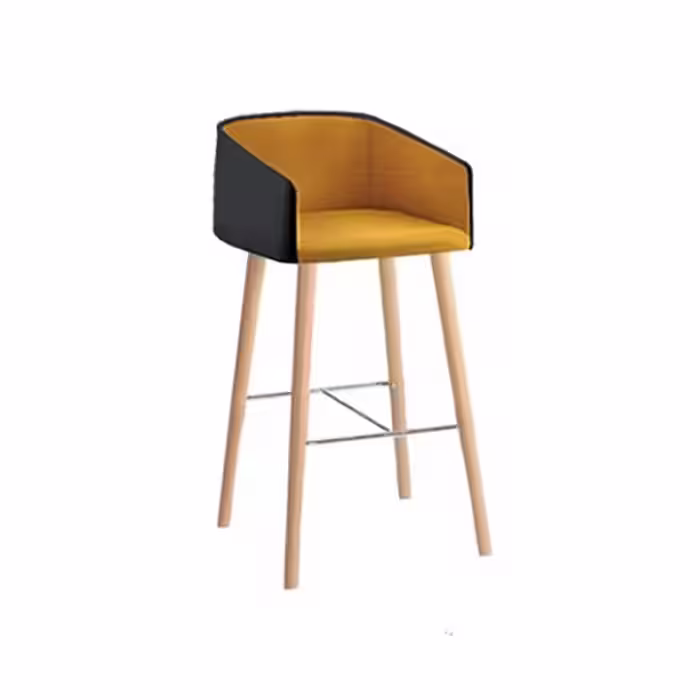 صندلی کانتر نظری مدل نایس پایه چوبی n301bw