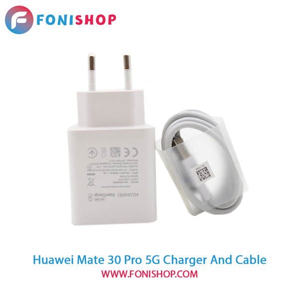 کابل و شارژر سوپر فست شارژ اصلی هوآوی Huawei Mate 30 Pro 5G