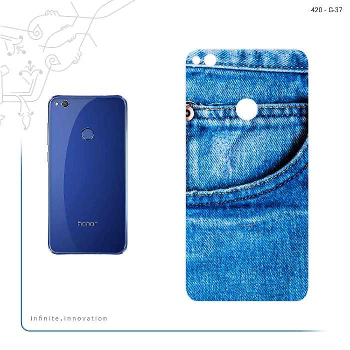 برچسب پوششی ماهوت مدل Fabric Texture 7 مناسب برای گوشی موبایل آنر 8 Lite