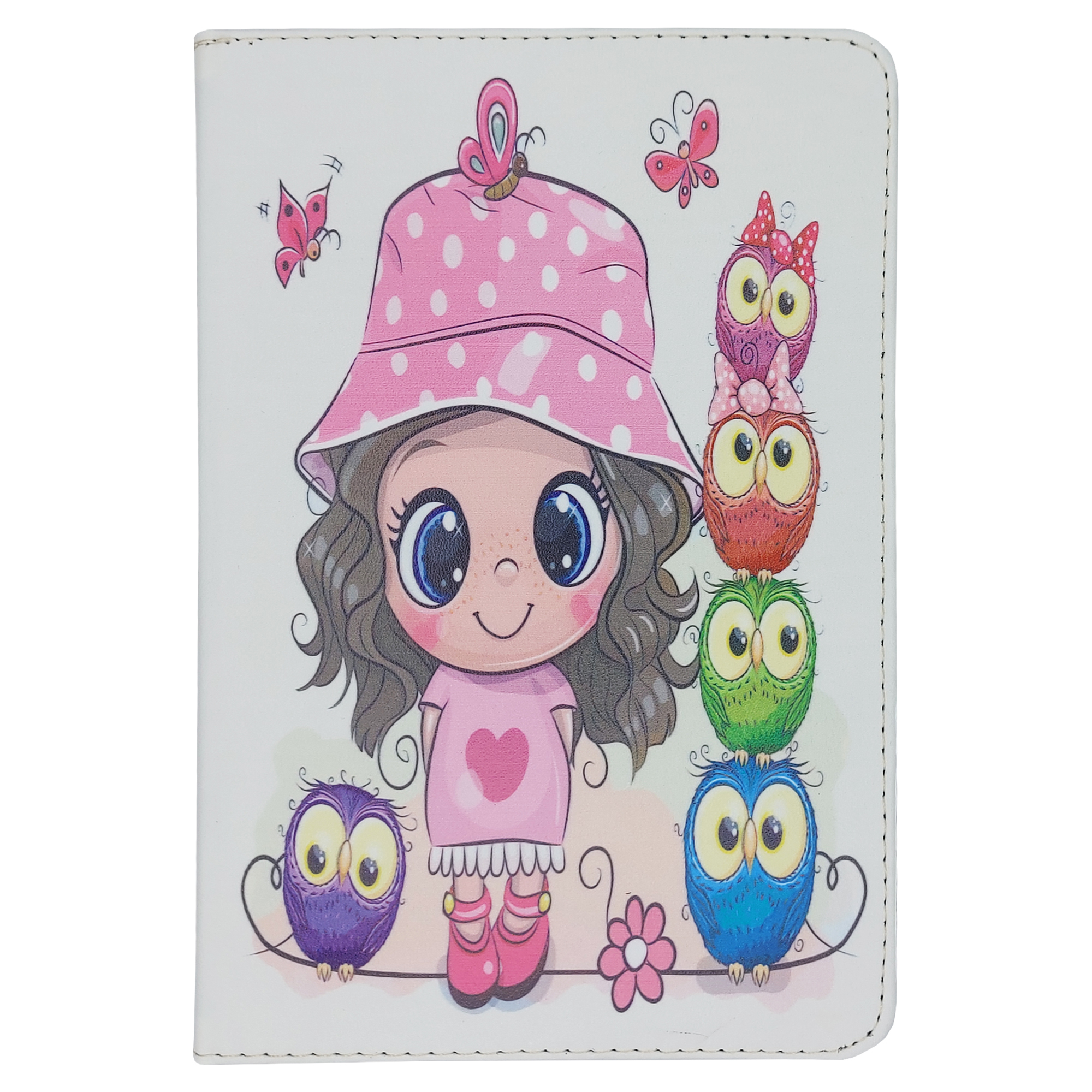 کیف کلاسوری مدل دختر و بچه جغد مناسب برای تبلت سامسونگ Galaxy Tab A7 10.4 2020 / T505