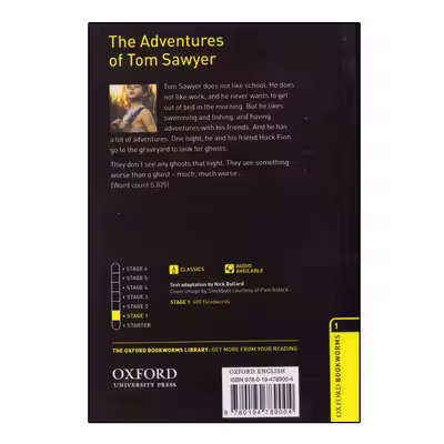 کتاب Oxford Bookworms The Adventures اثر Mark Twain انتشارات الوندپویان